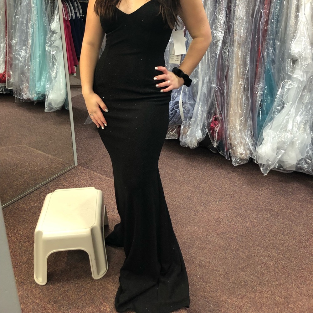 Black Sparkly Prom Dress